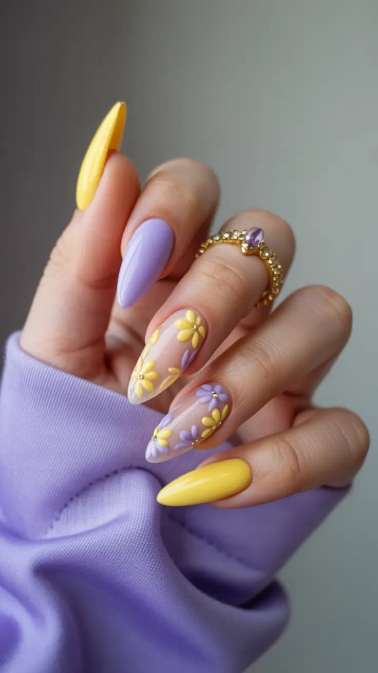 0100 model kodlu Badem Form tırnak tasarımı