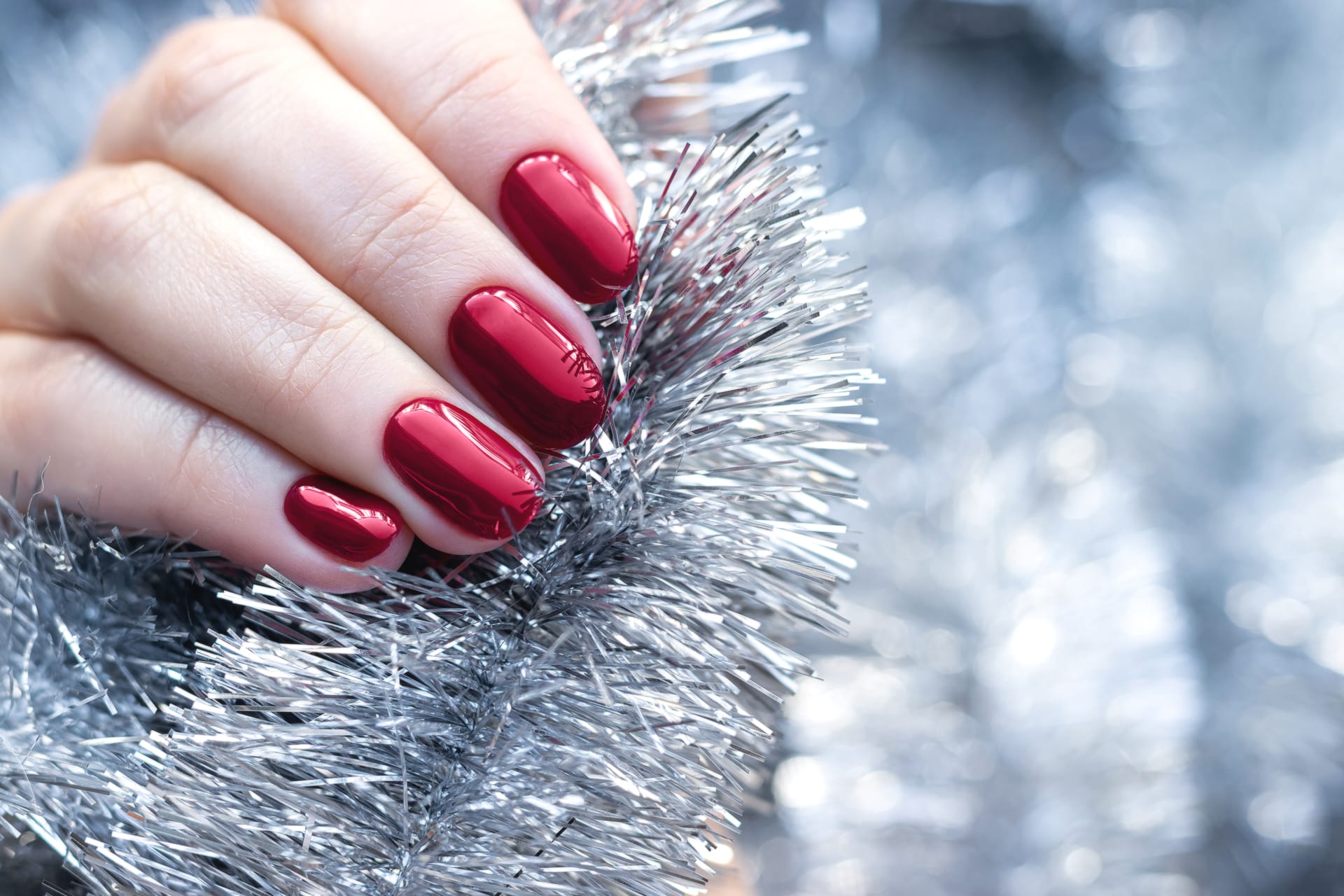 0182 model code Chrome Nails nail design